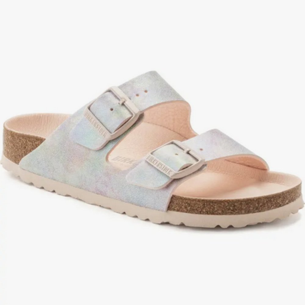 Birkenstock Women's Arizona Iridescent Slide Sandal   Sz: 10